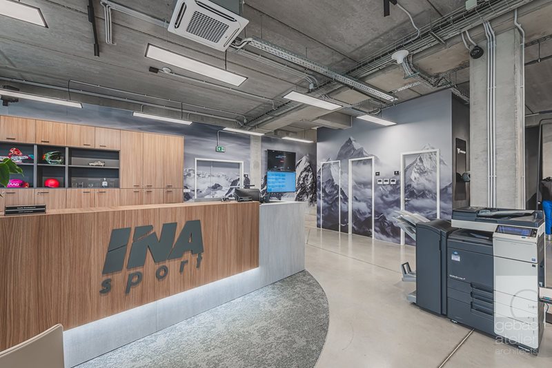 Interiér kanceláří Inasport