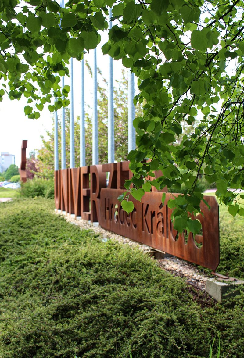 Students park of the University Hradec Králové